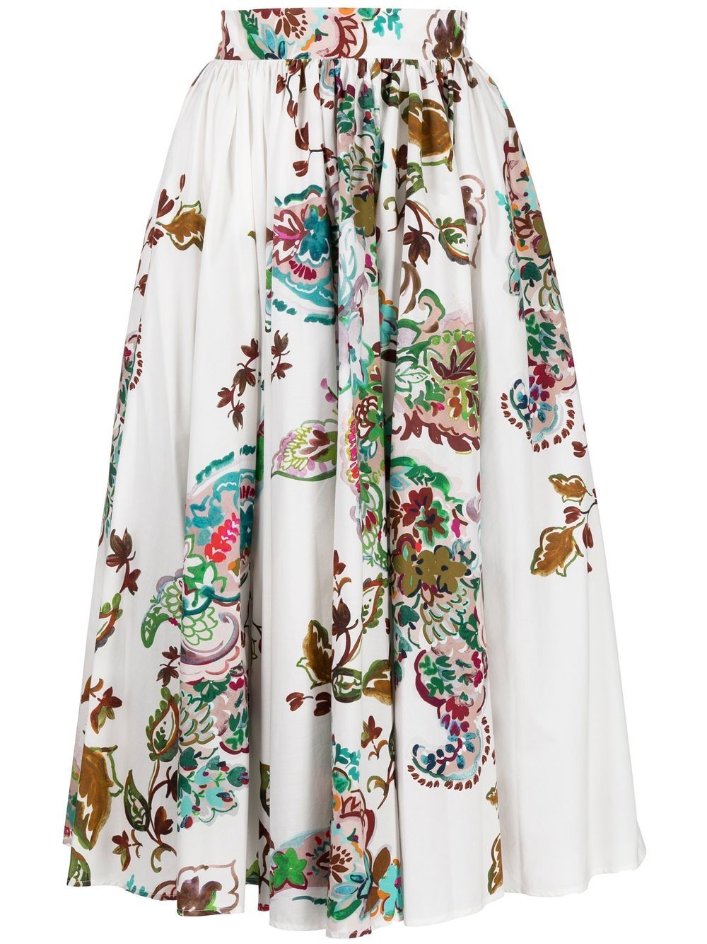 Antonio Marras Rododendro A字百褶半身裙 - 白色