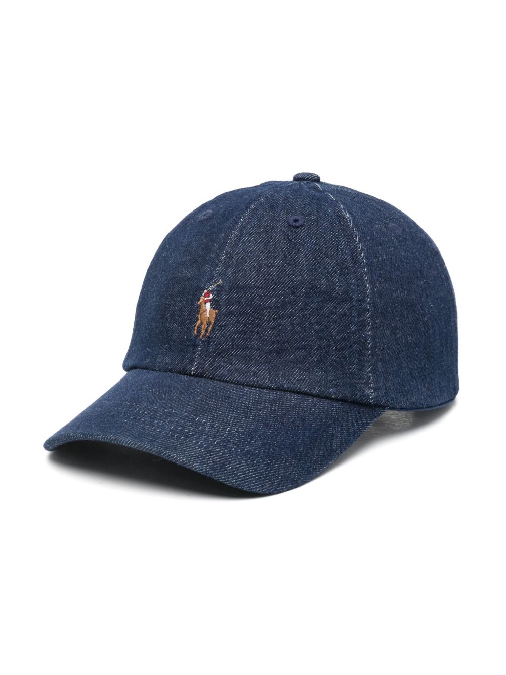 POLO RALPH LAUREN KIDS 牛仔棒球帽 - 蓝色