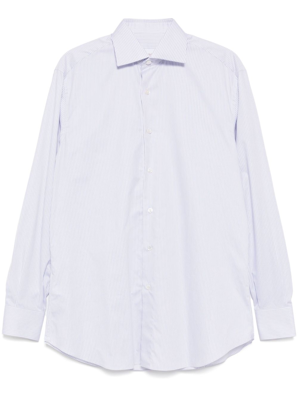 Brioni 横条纹衬衫 - 蓝色