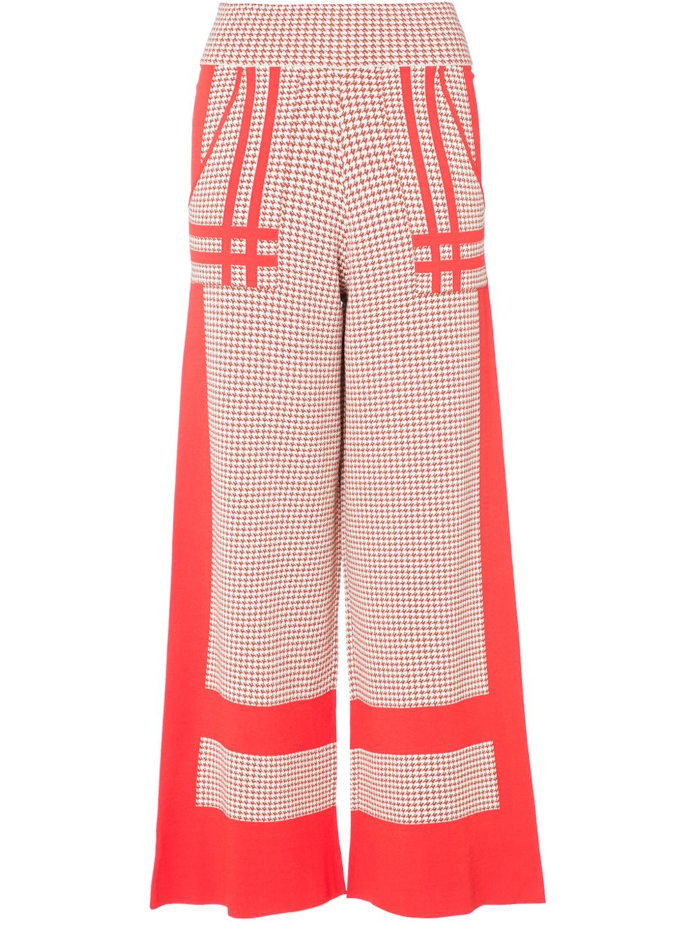 Temperley London Orelie 针织长裤 - 红色