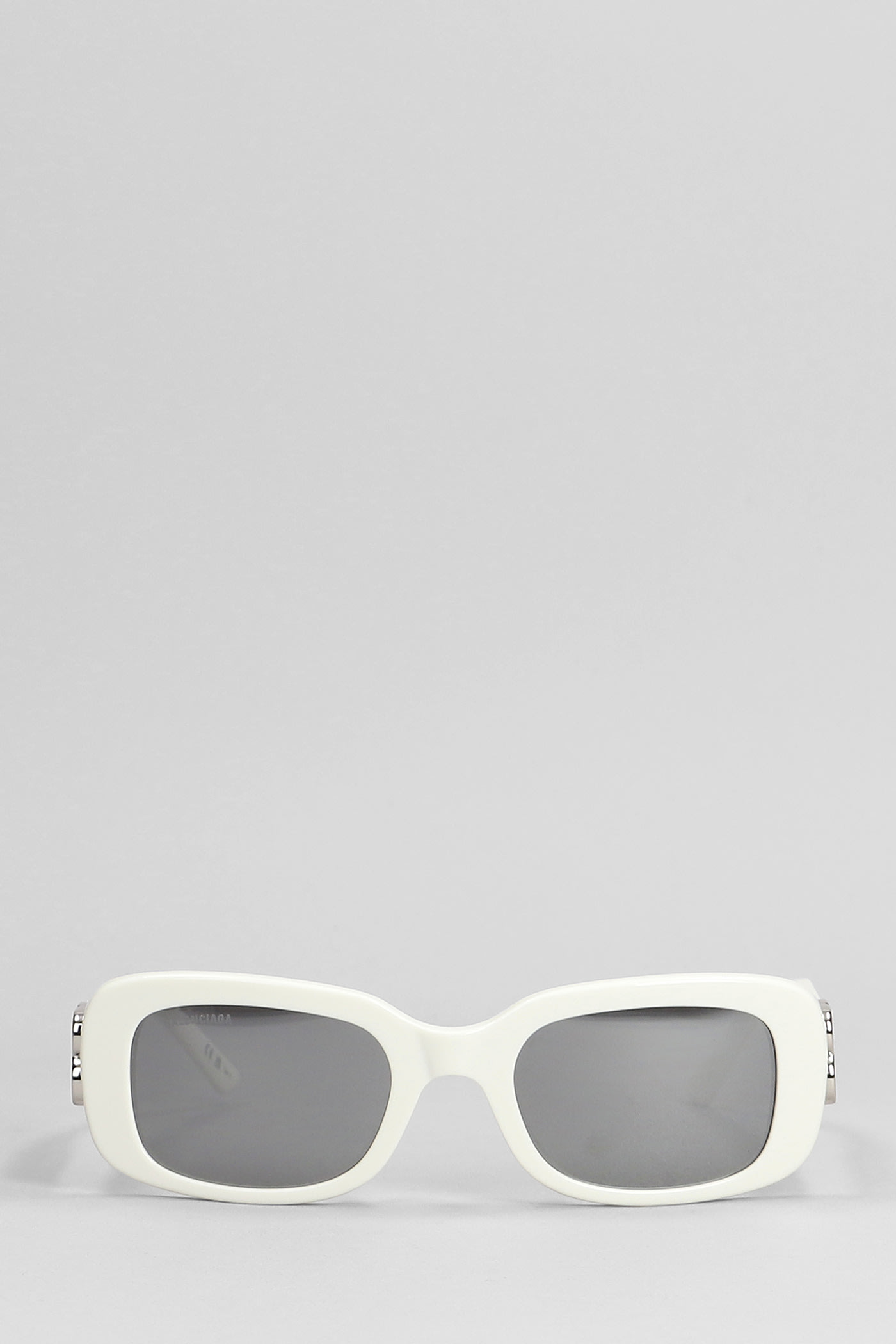 Balenciaga Dyn Sq 2.0 Sunglasses In White Acetate