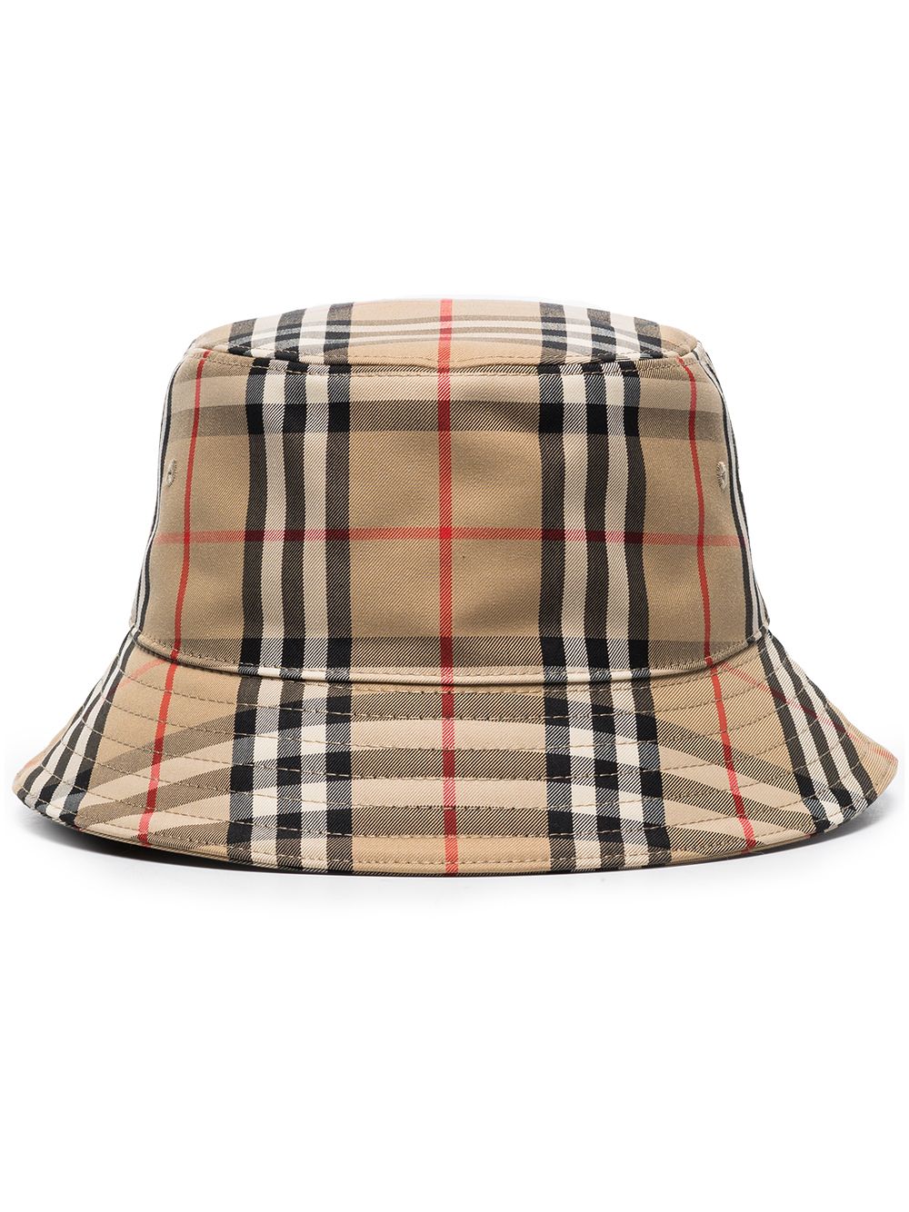 Burberry 博柏利 典藏格纹图案渔夫帽 - 褐色