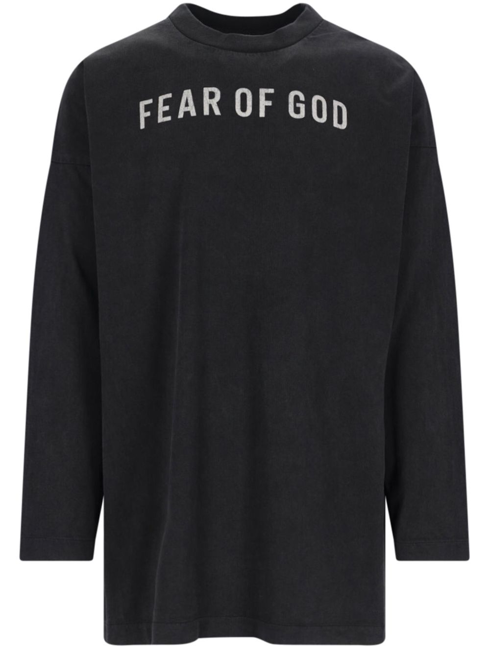 Fear Of God logo长袖T恤 - 黑色