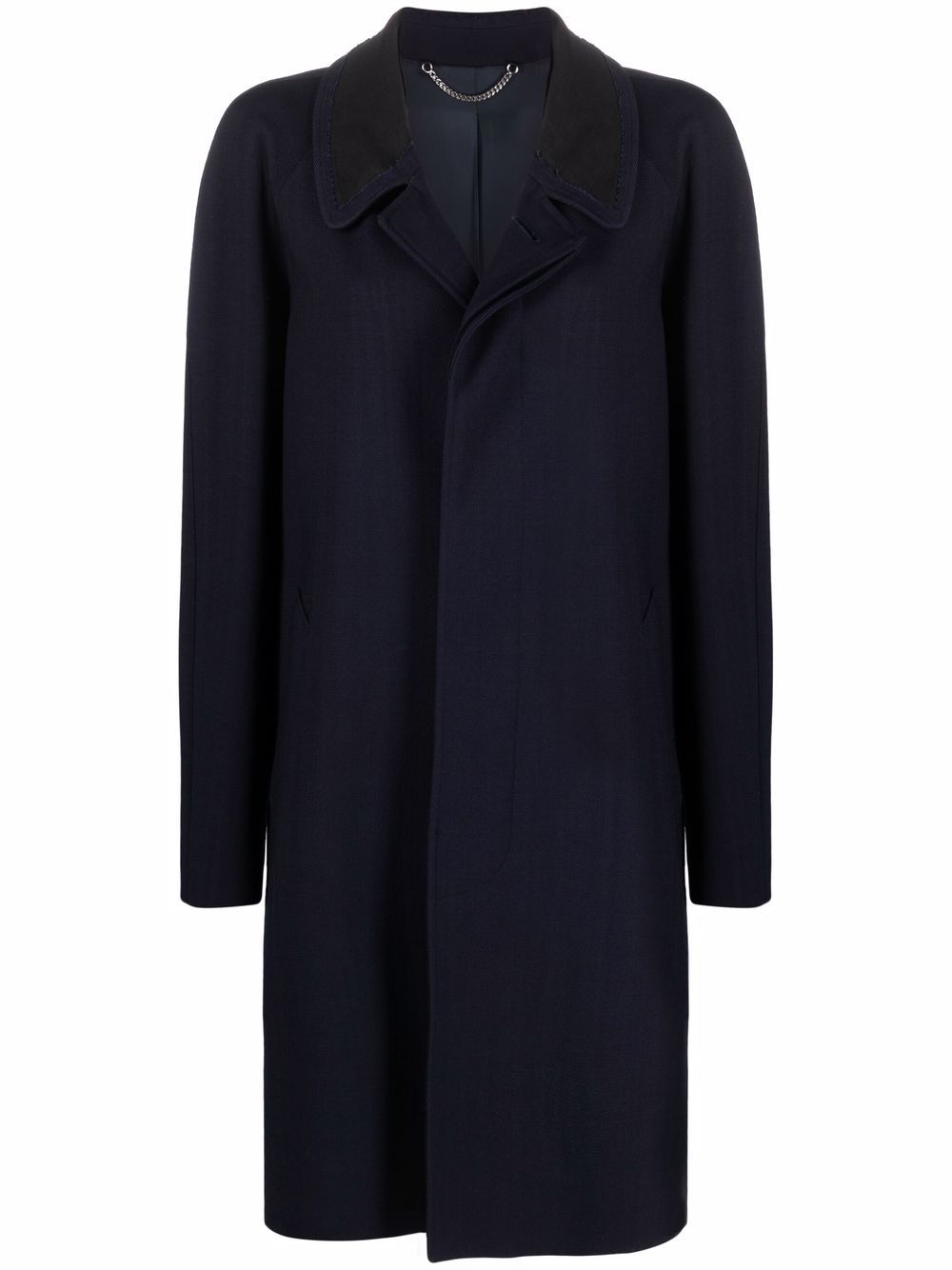 Maison Margiela 马丁·马吉拉时装屋 单排扣中长外套 - 蓝色