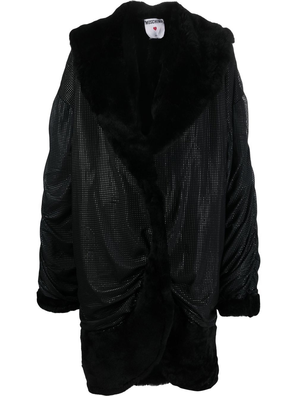 Moschino Pre-Owned 垂坠效果外套（2000年代典藏款） - 黑色