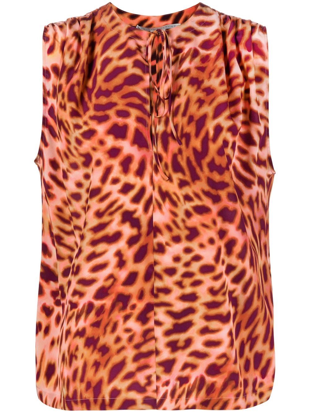 Stella McCartney 斯特拉·麦卡特尼 动物纹无袖罩衫 - 粉色