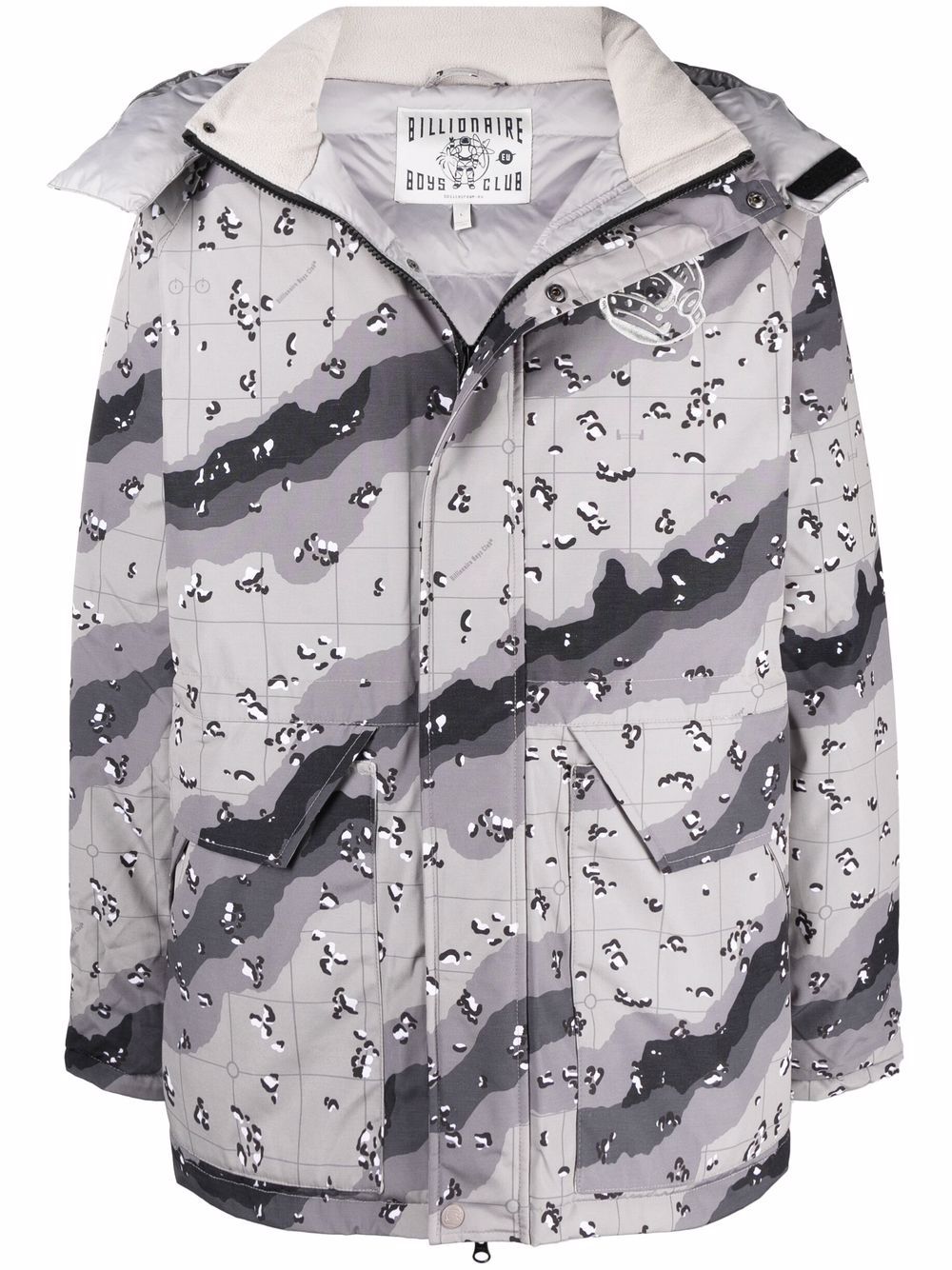 Billionaire Boys Club Camo 连帽羽绒派克大衣 - 中性色