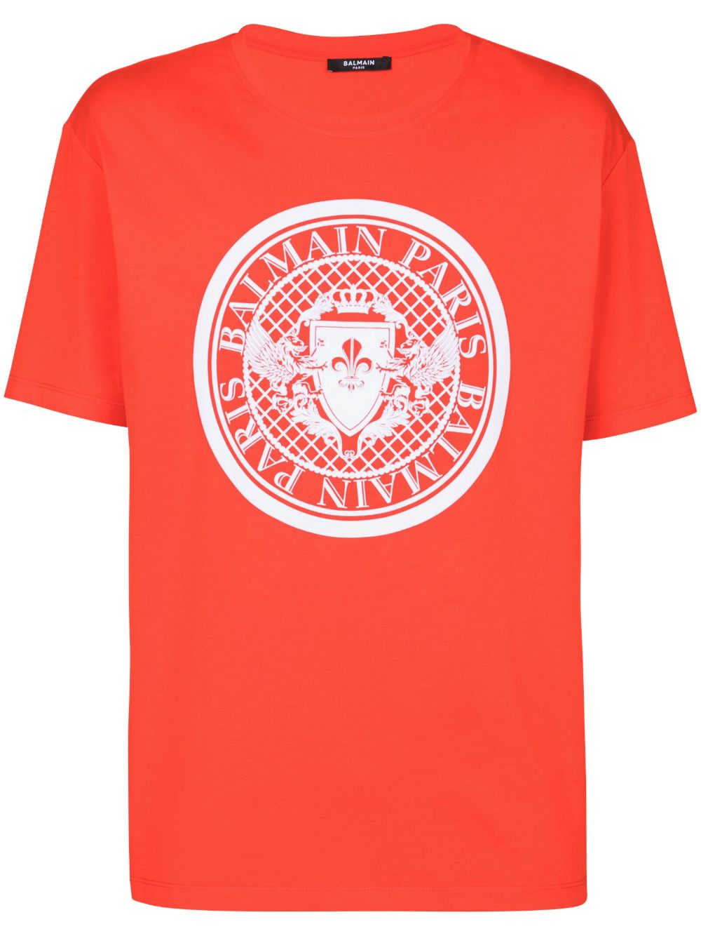 Balmain Coin 棉T恤 - 红色