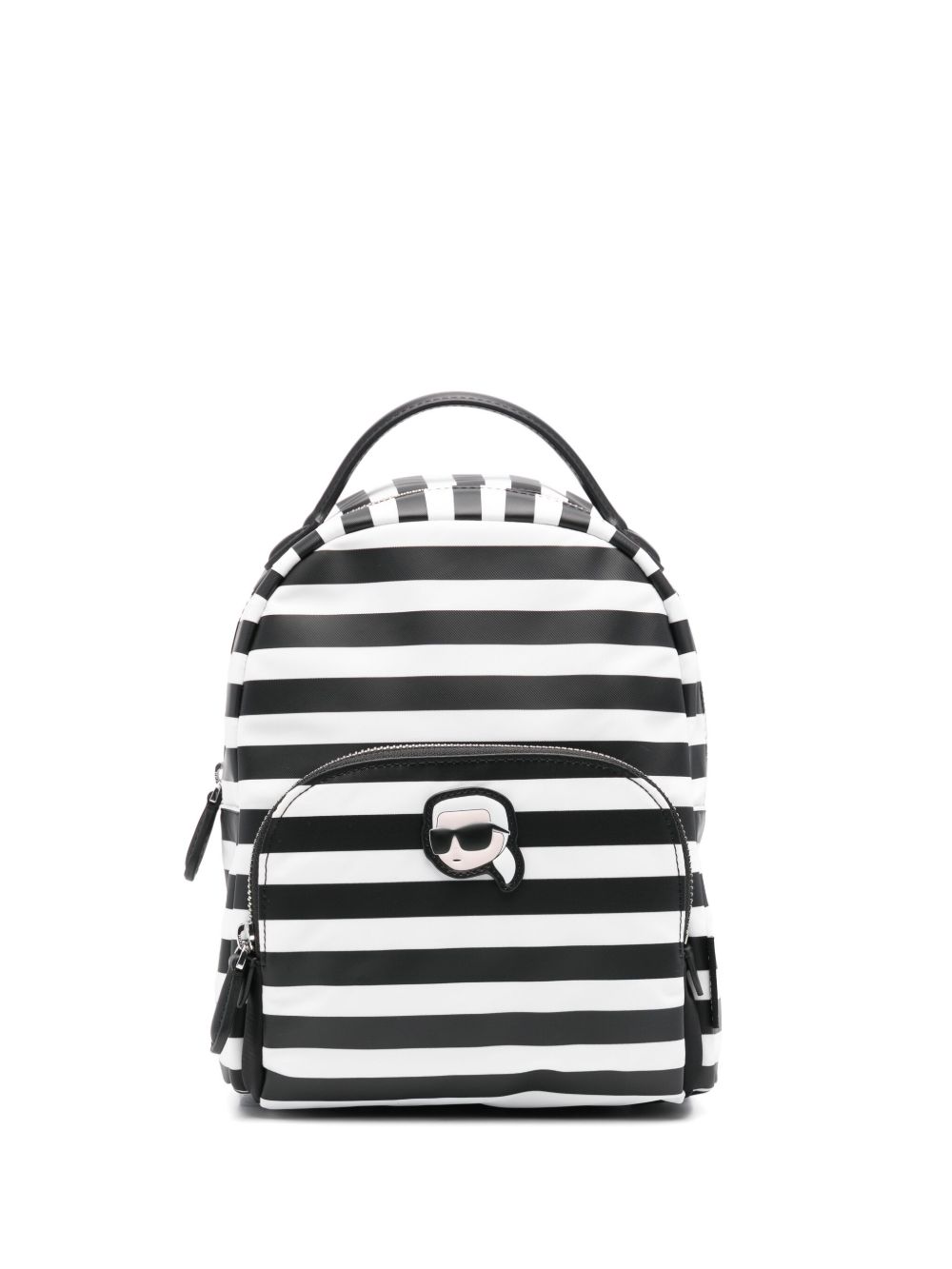 Karl Lagerfeld Ikon 小号双肩包 - 黑色