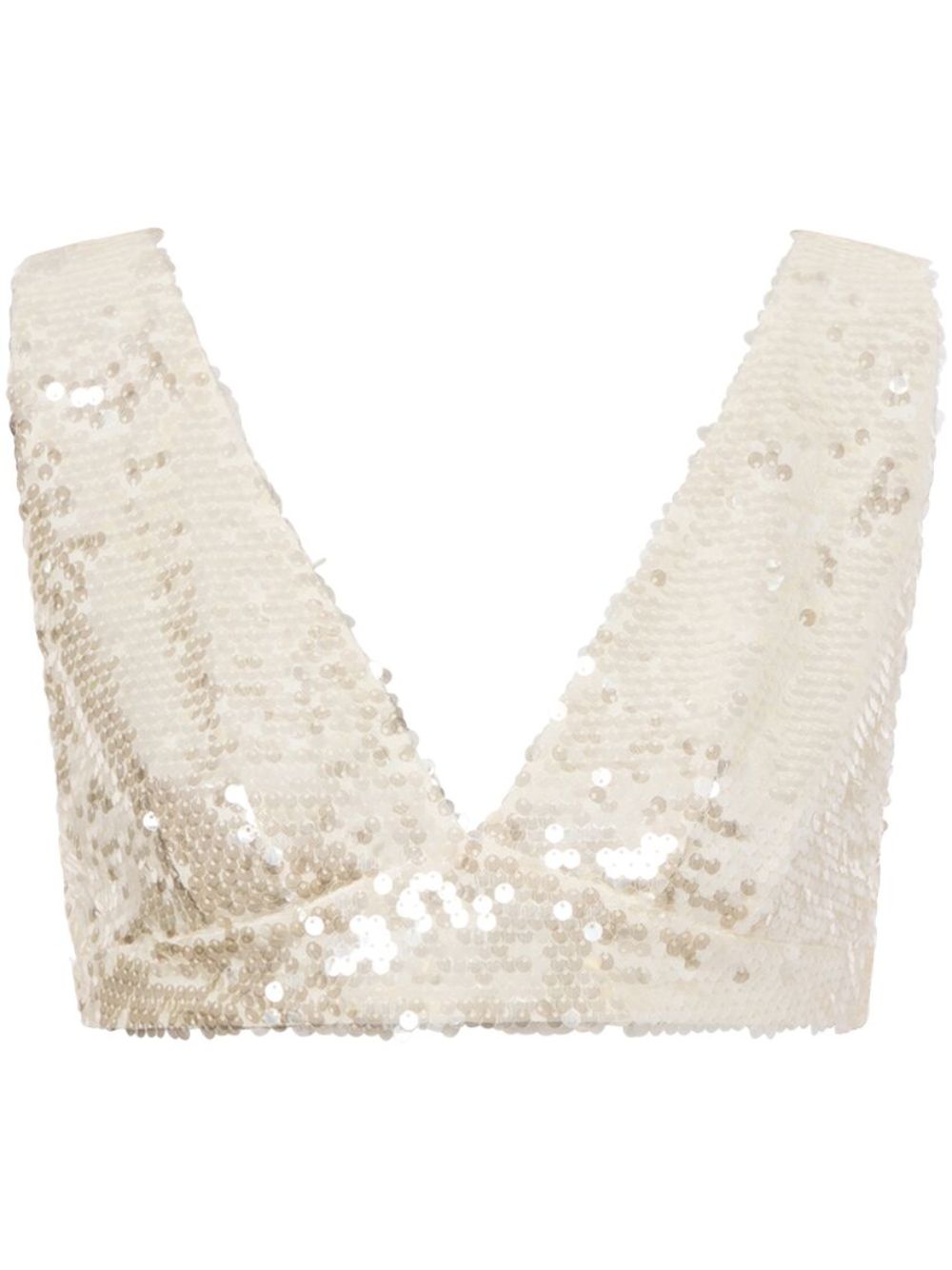 Philosophy Di Lorenzo Serafini sequin top - 白色