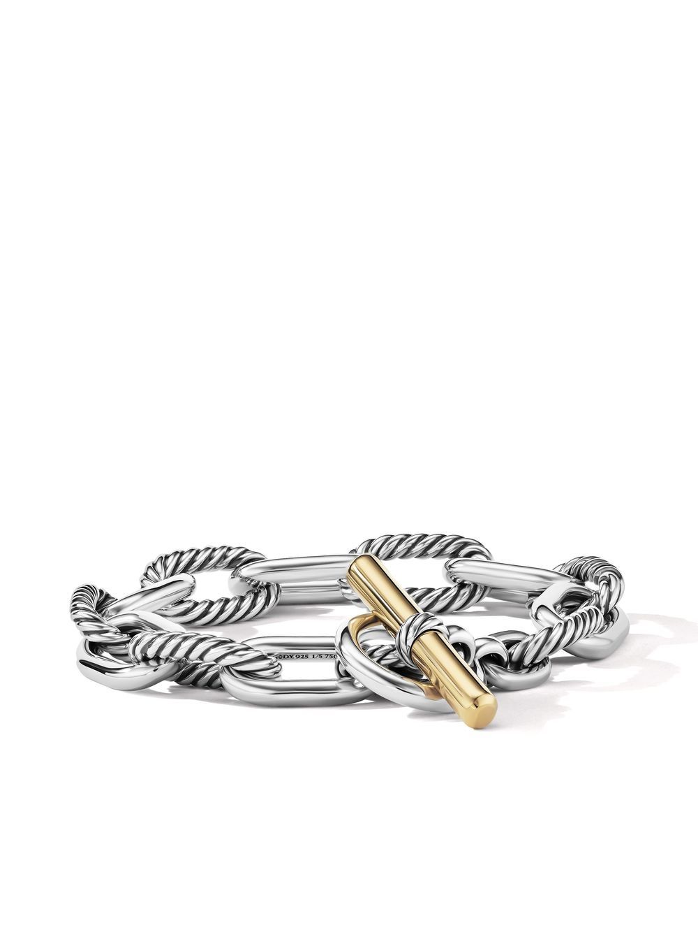David Yurman 18K黄金 DY Madison Toggle 手链 - 银色