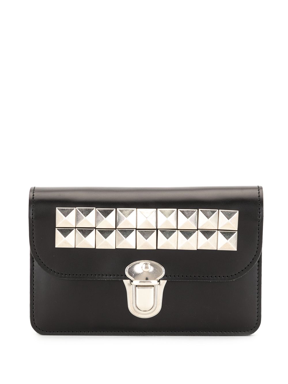 Comme Des Garçons Wallet 铆钉皮质钱包 - 黑色