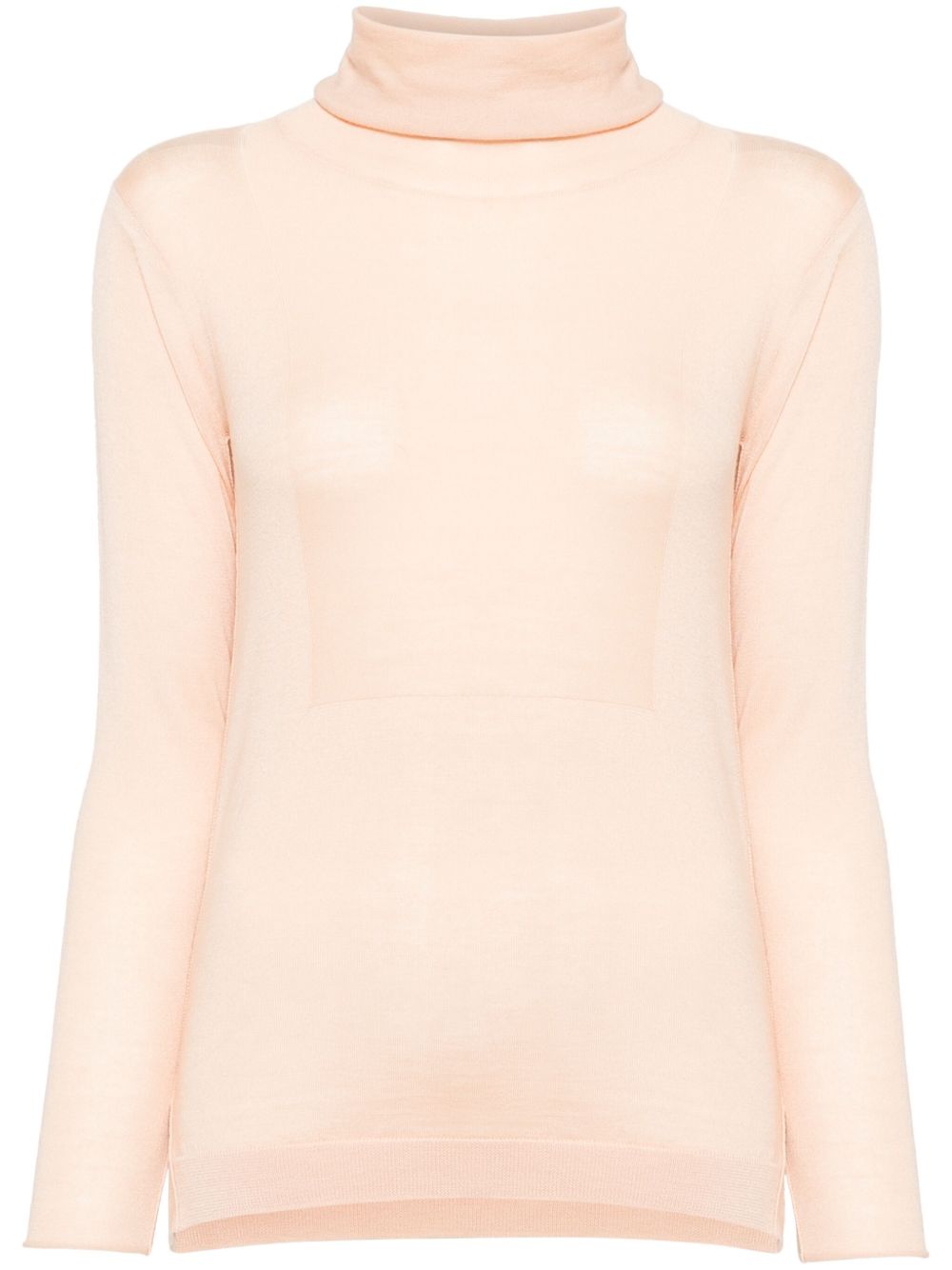 Chloé Pre-Owned 高领羊绒毛衣（典藏款） - 粉色