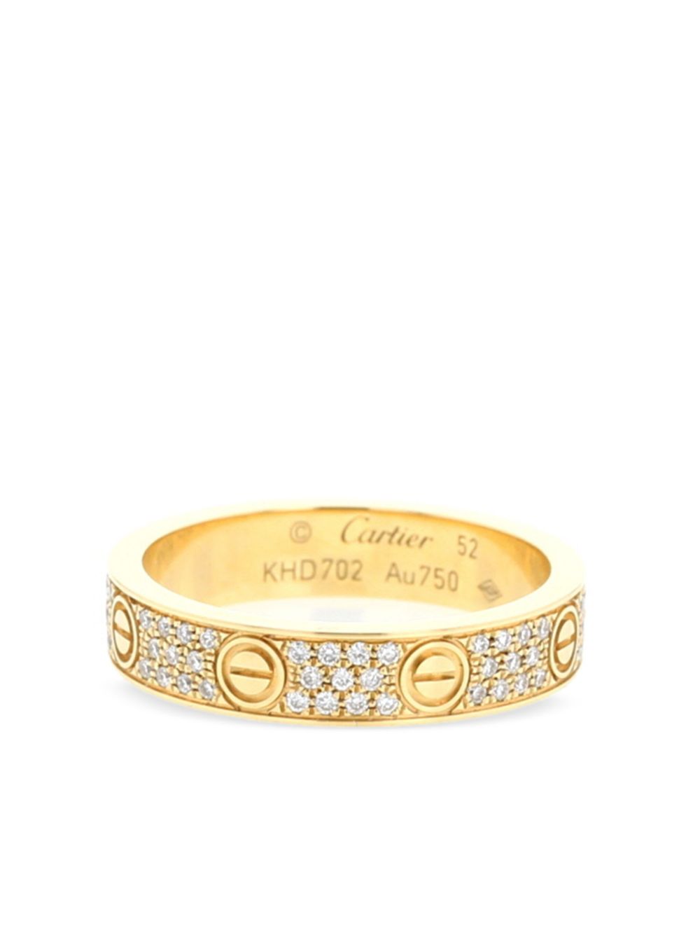 Cartier Love 黄金钻石戒指（2020年典藏款） - 金色
