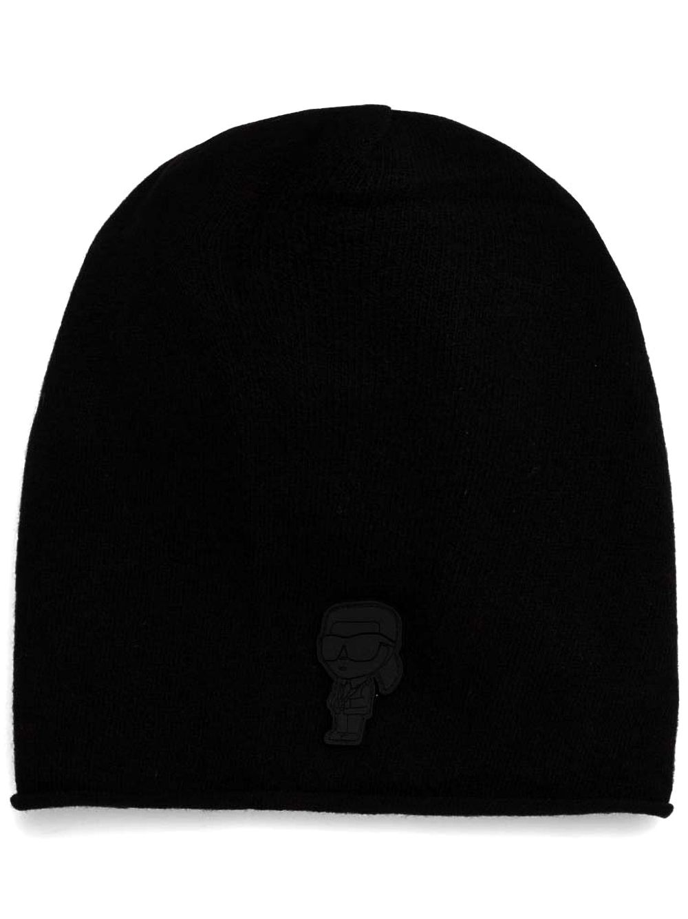 Karl Lagerfeld Ikonik Karl 套头帽 - 黑色