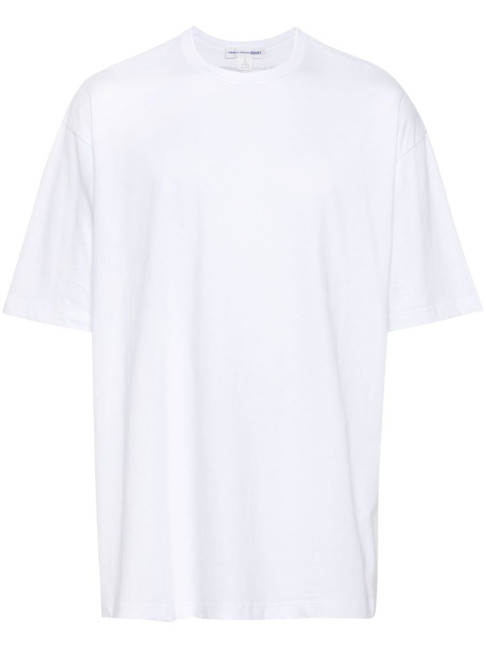 Comme Des Garçons Shirt logo印花棉T恤 - 白色