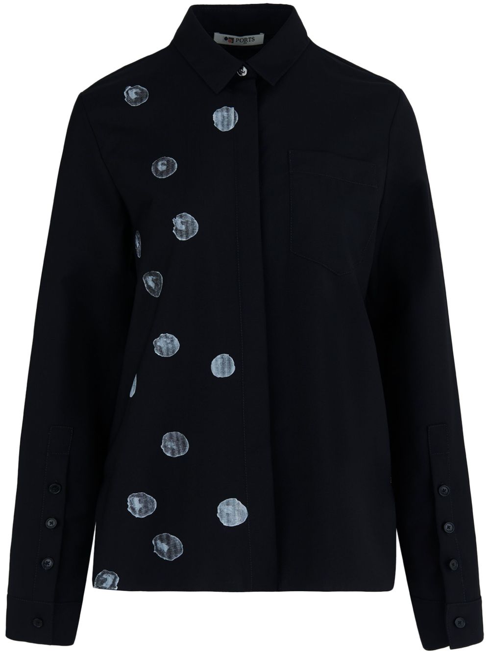 Ports 1961 Alpine Ice Cube Print 衬衫 - 黑色