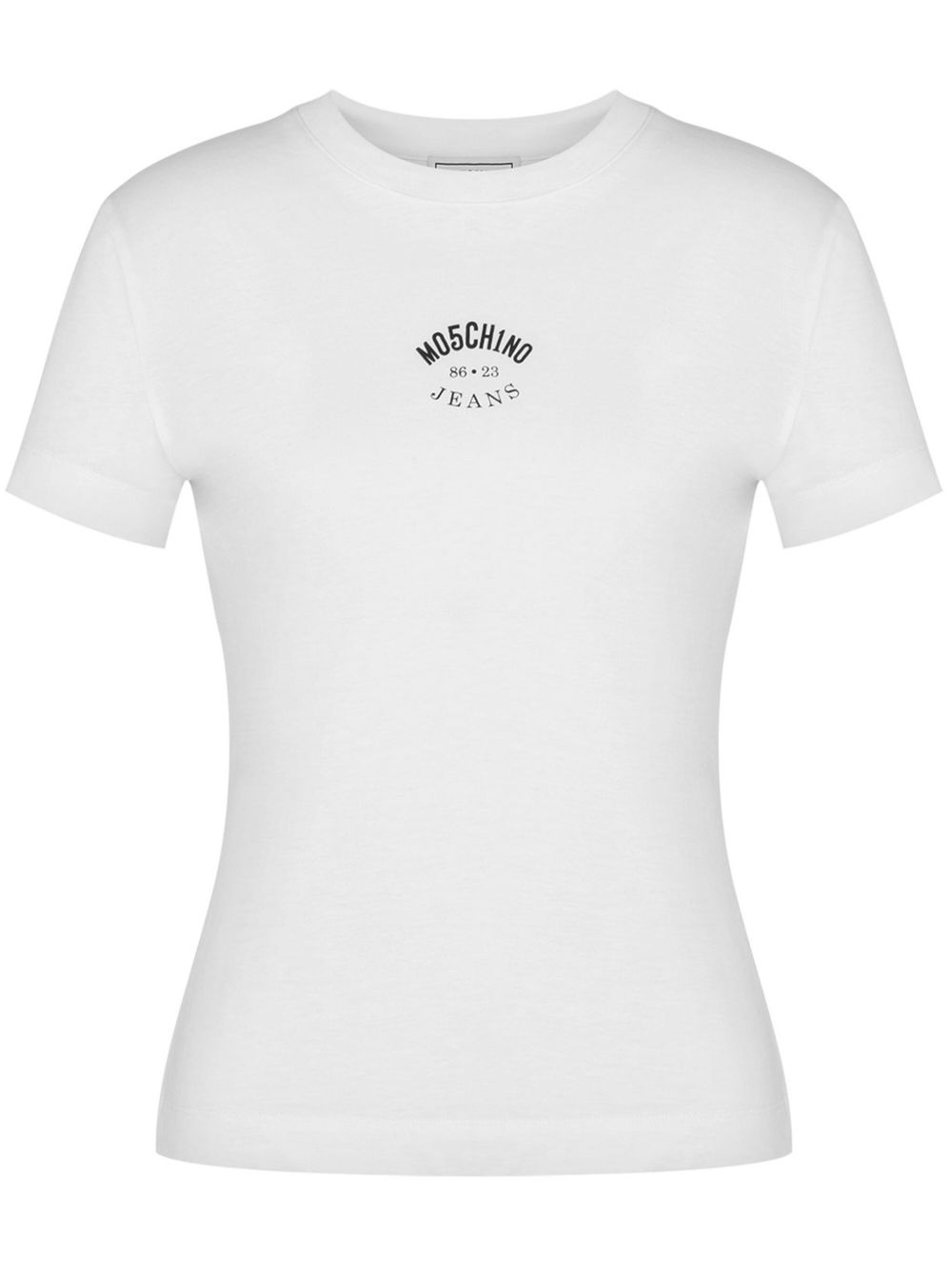 MOSCHINO JEANS logo棉T恤 - 白色