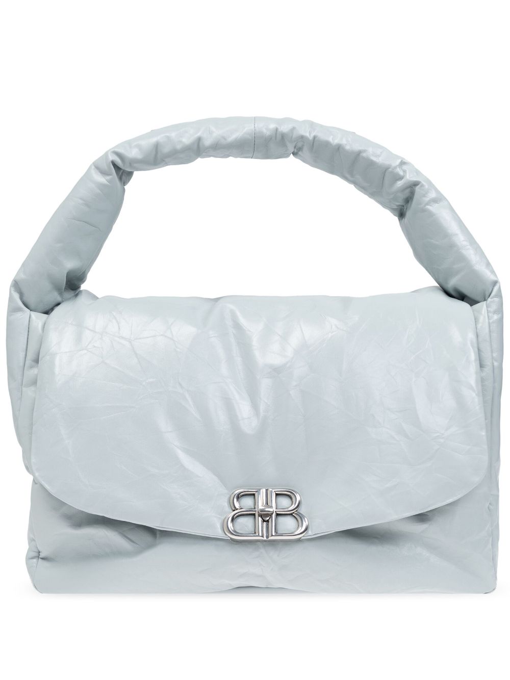 Balenciaga Monaco 大号单肩包 - 蓝色