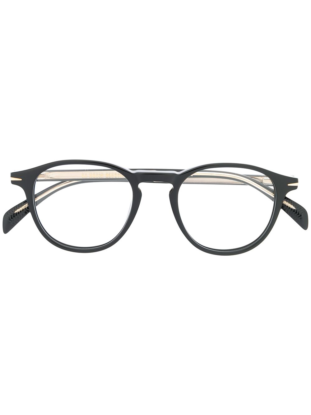 Eyewear by David Beckham 圆框眼镜 - 黑色