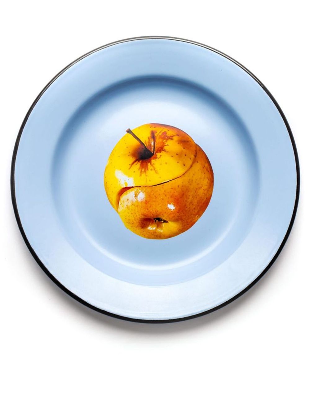 Seletti 16843 Enamel Apple 餐盘 - 蓝色