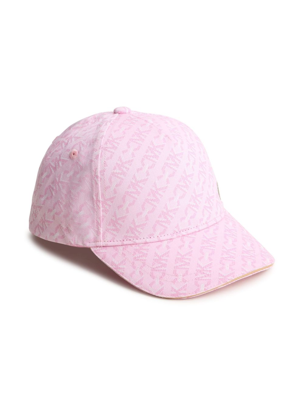 Michael Kors Kids logo提花棉棒球帽 - 粉色
