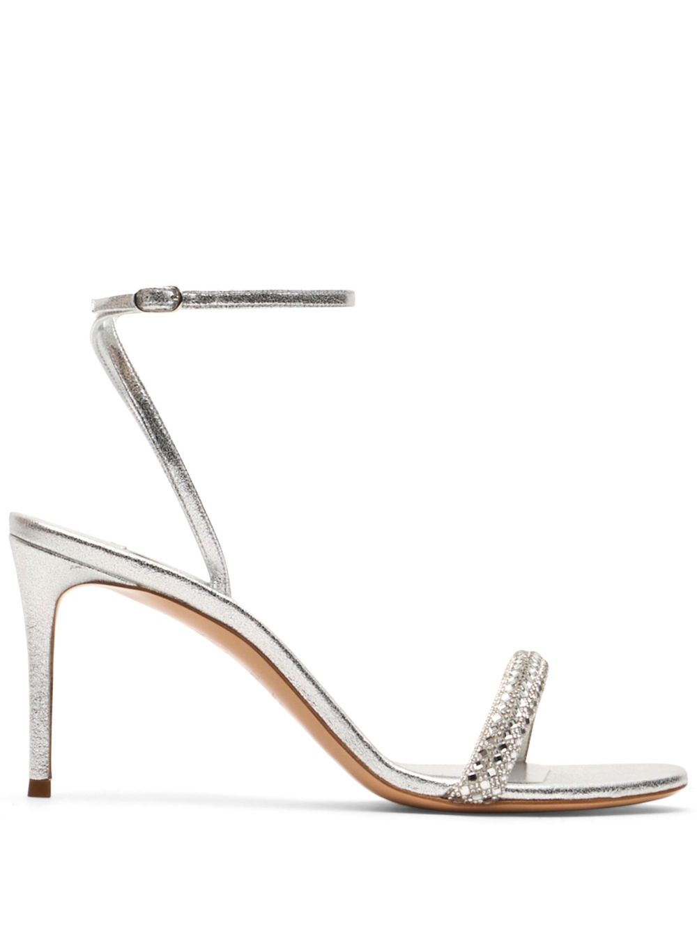 Casadei Stratosphere Julia Wonder 高跟凉鞋（8厘米） - 银色