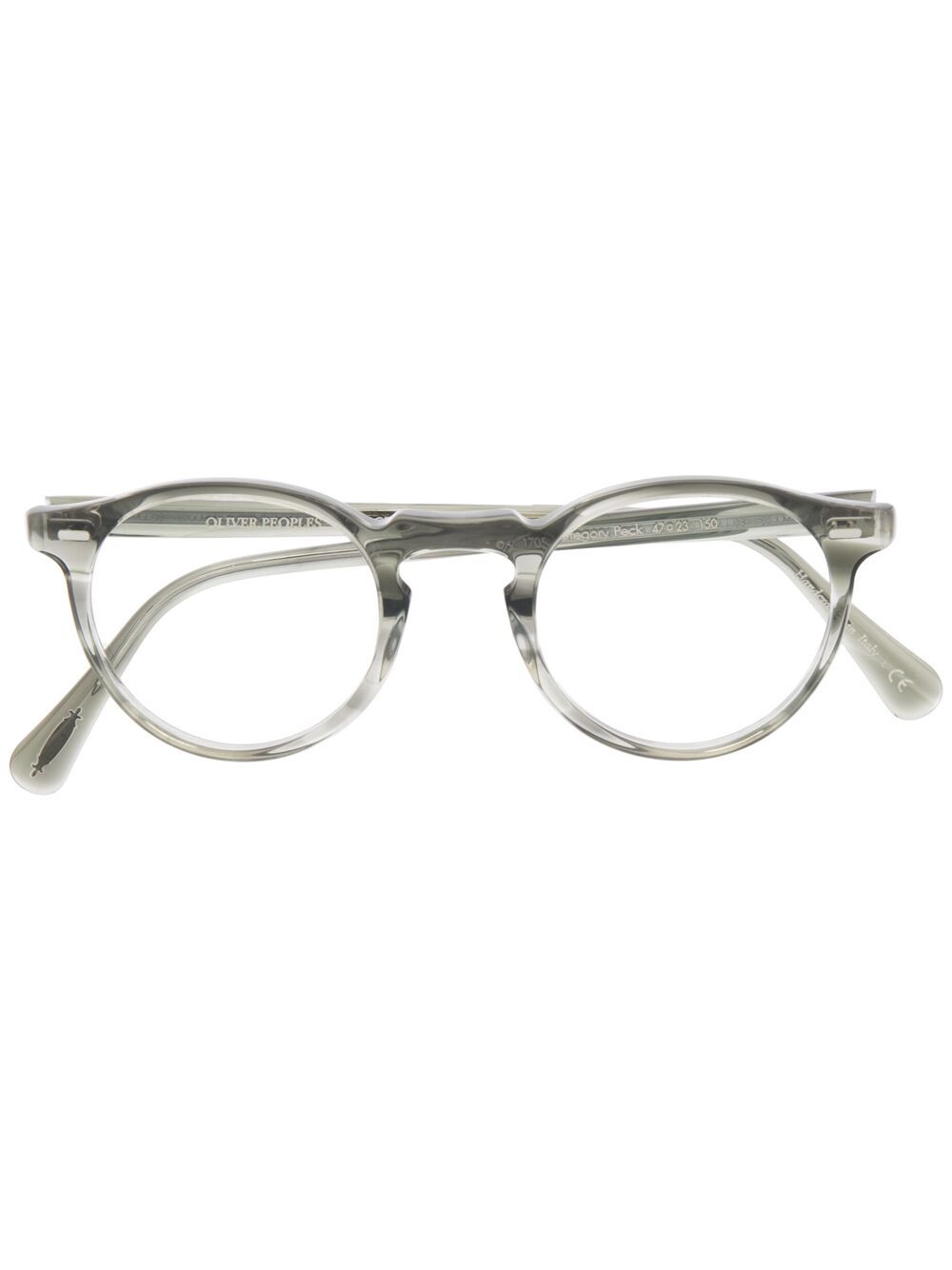 Oliver Peoples Gregory Peck 圆框眼镜 - 灰色