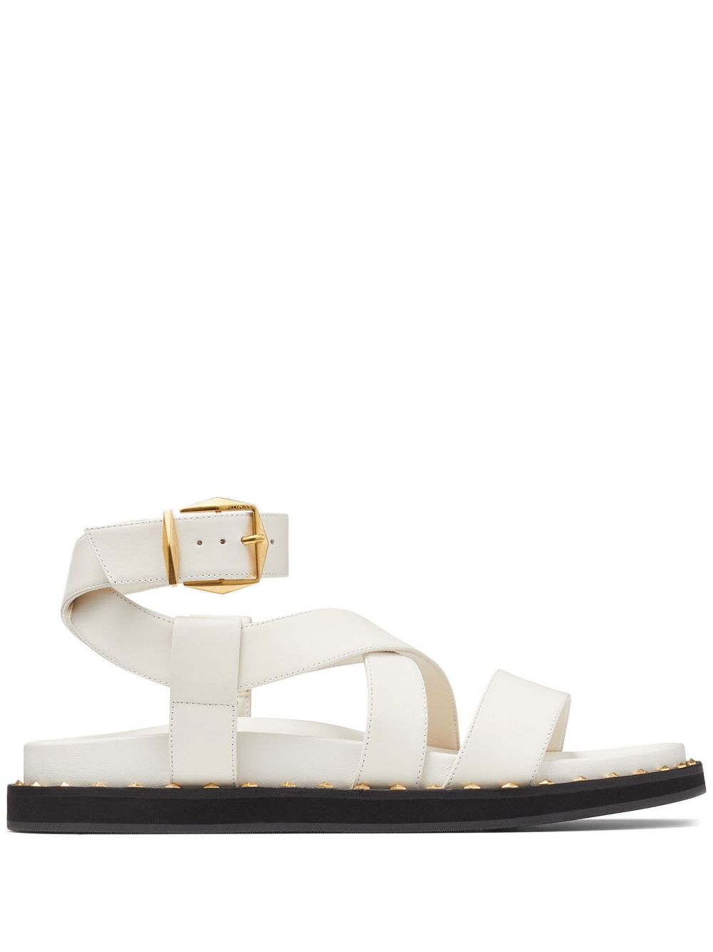 Jimmy Choo Blaise 皮质凉鞋 - 白色