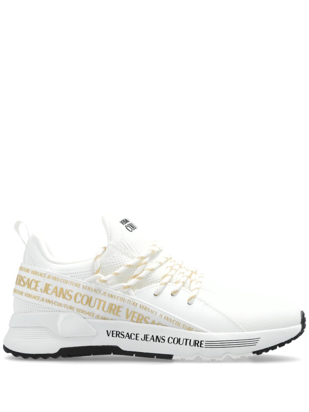 Versace Jeans Couture Dynamic logo饰带运动鞋 - 白色