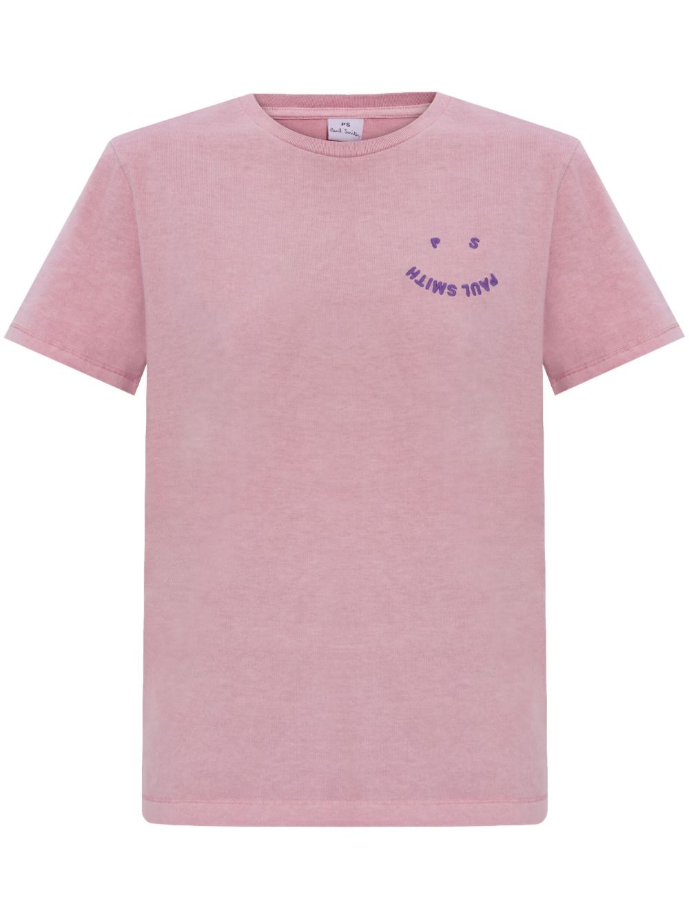 PS Paul Smith logo刺绣棉T恤 - 粉色