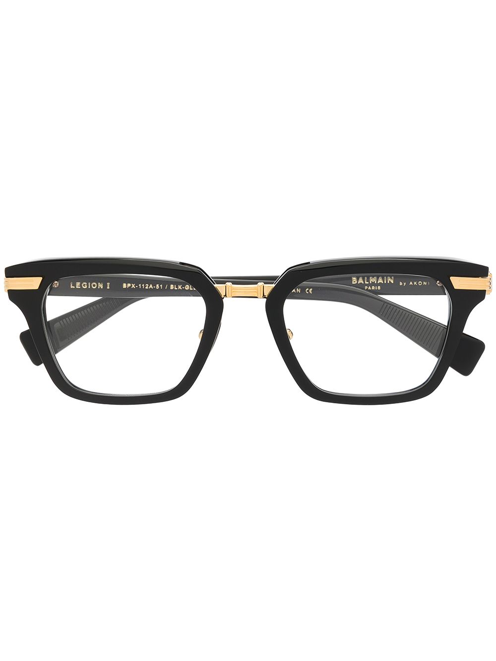 Balmain Eyewear Legion I 方框眼镜 - 黑色