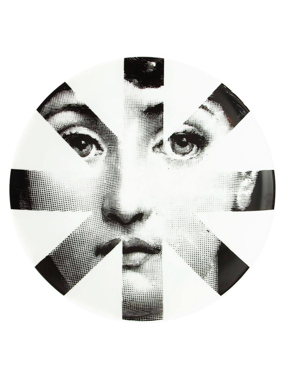 Fornasetti x L'Eclaireur 照片印花餐盘 - 白色