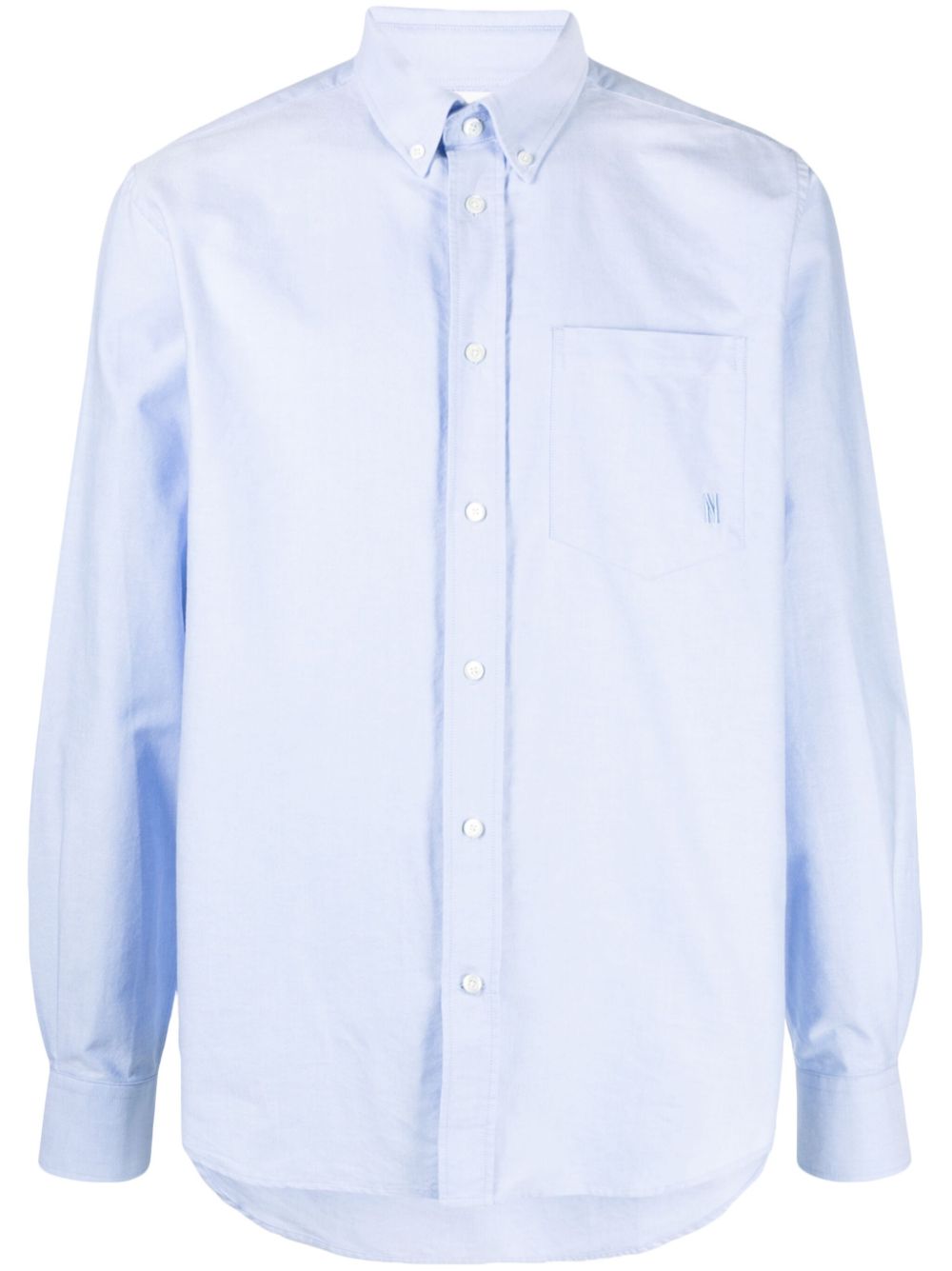 Norse Projects 棉长袖衬衫 - 蓝色