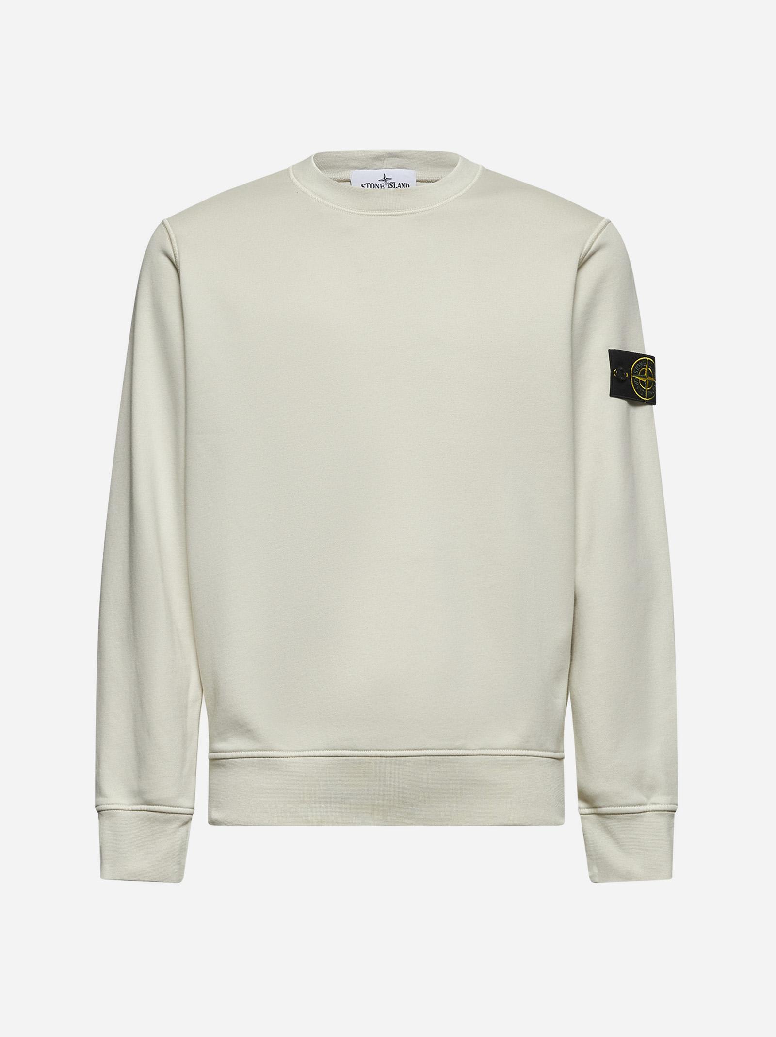 Stone Island 米色棉质圆领卫衣