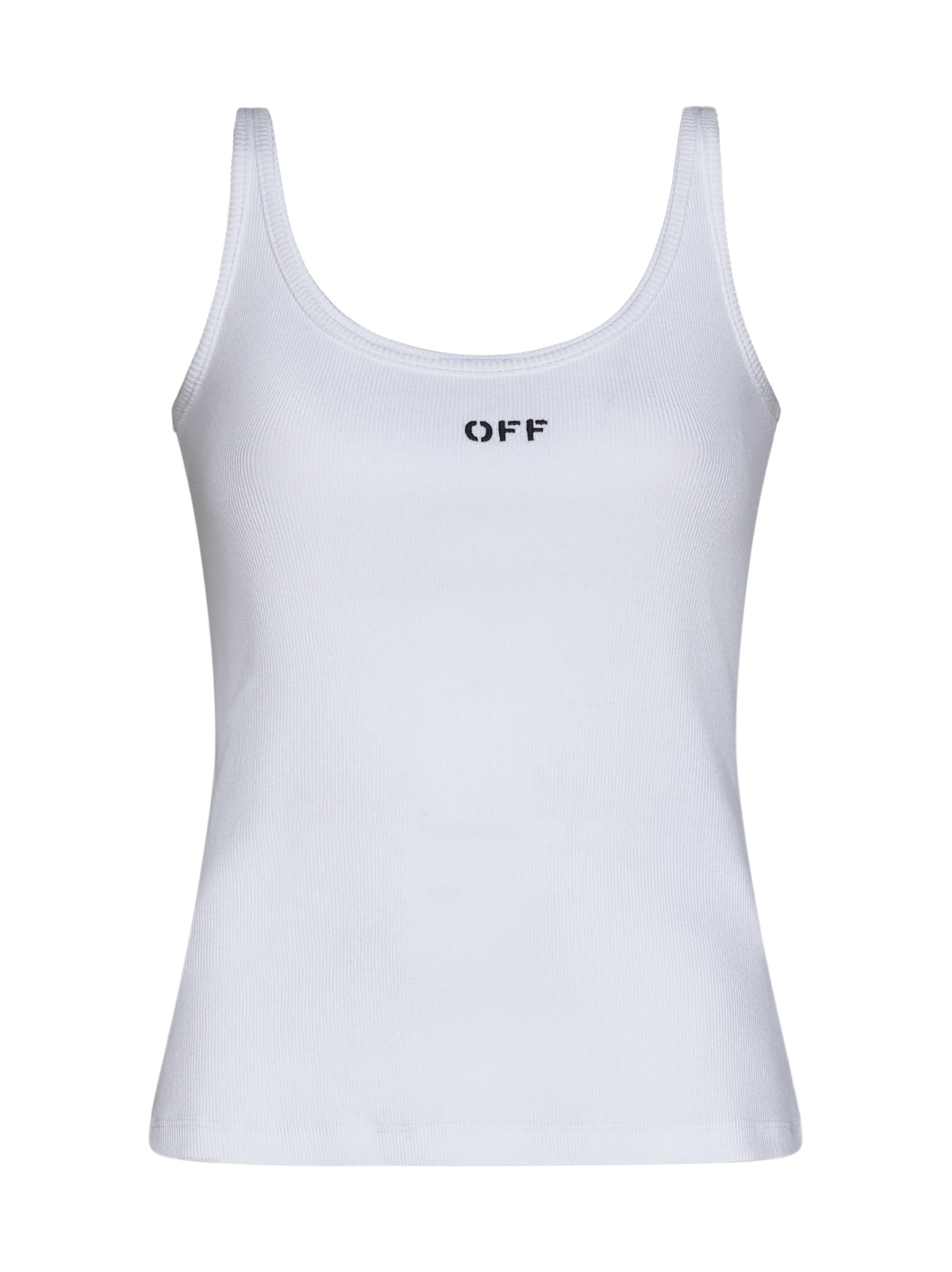 Off-White弹力棉logo背心