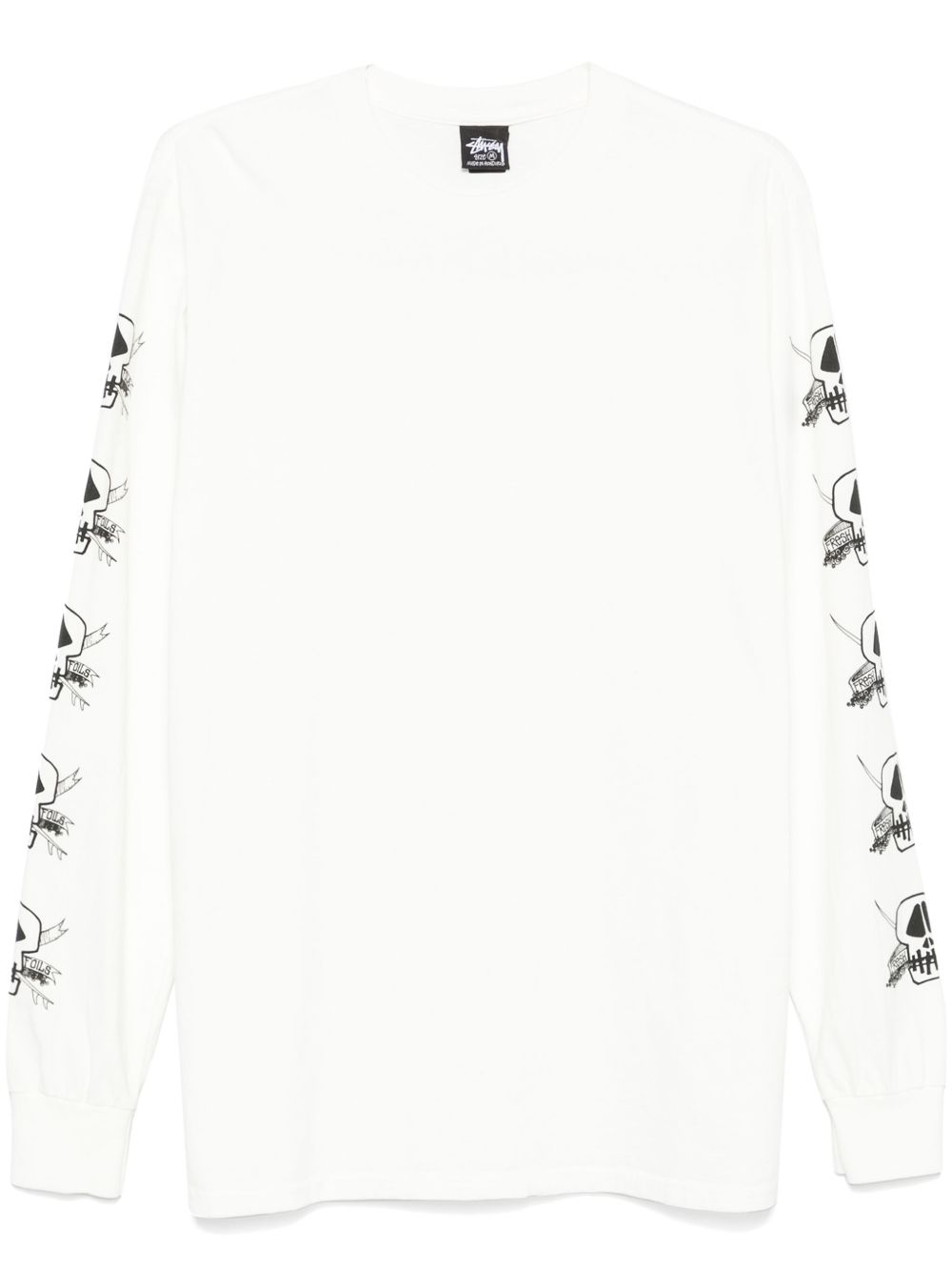 Stüssy 骷髅头印花T恤 - 白色