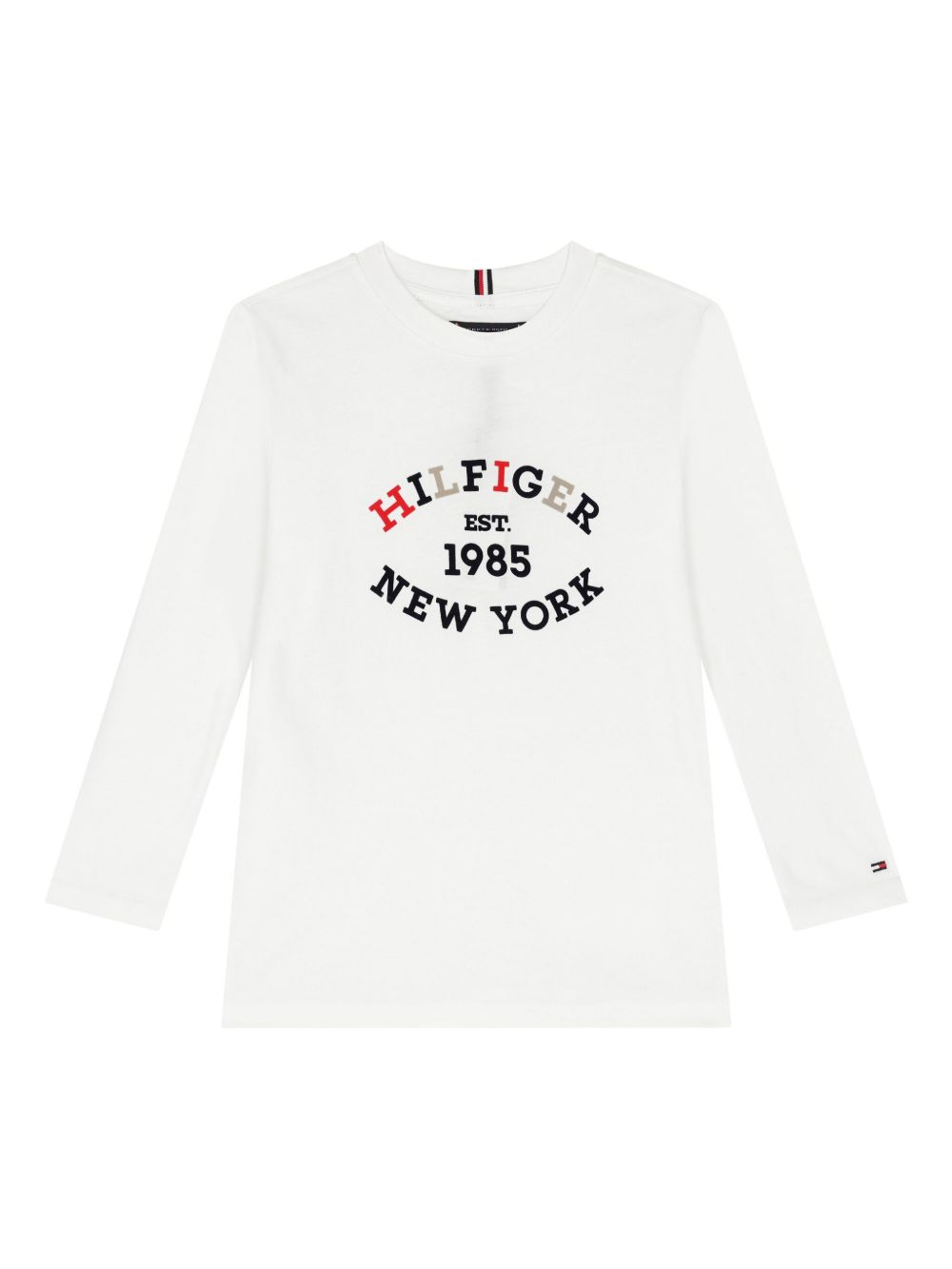 Tommy Hilfiger Junior logo印花T恤 - 白色