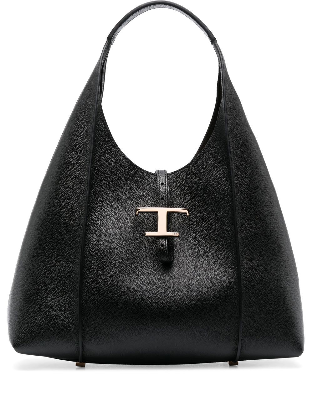 Tod's T Timeless Hobo 手提包 - 黑色