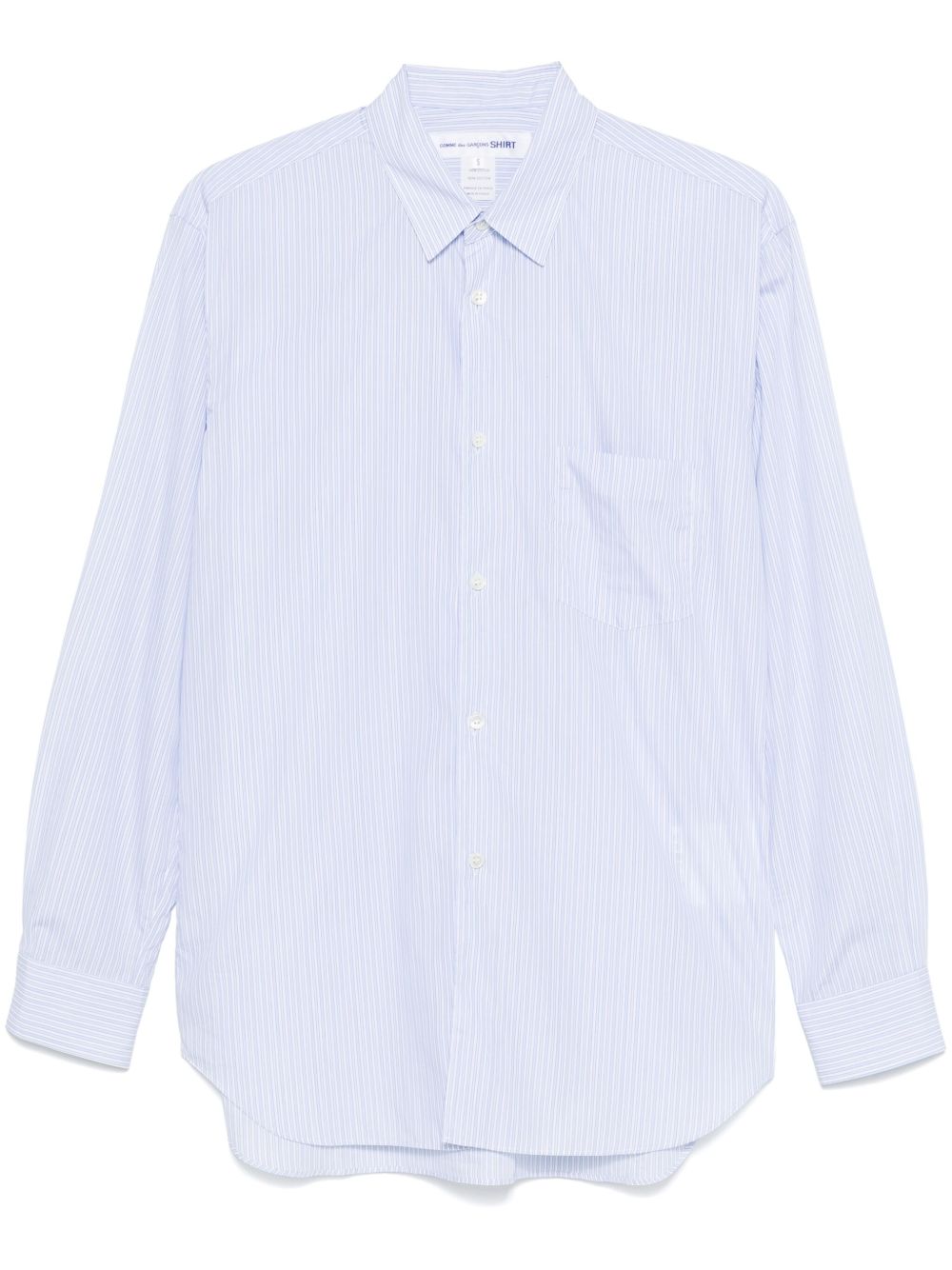 Comme Des Garçons Shirt 条纹衬衫 - 蓝色