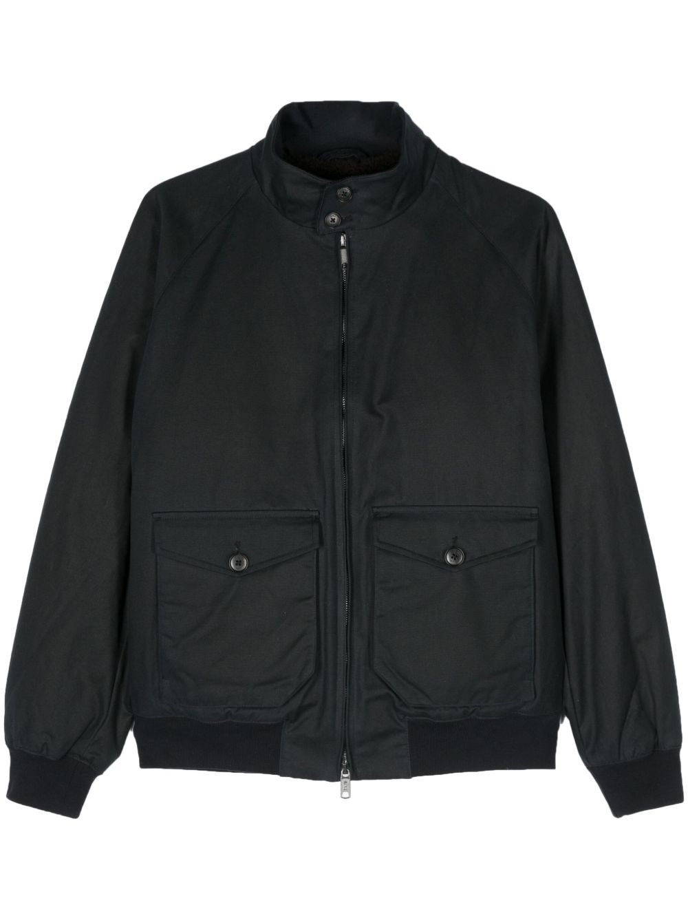 Baracuta G9 涂蜡口袋棉夹克 - 蓝色