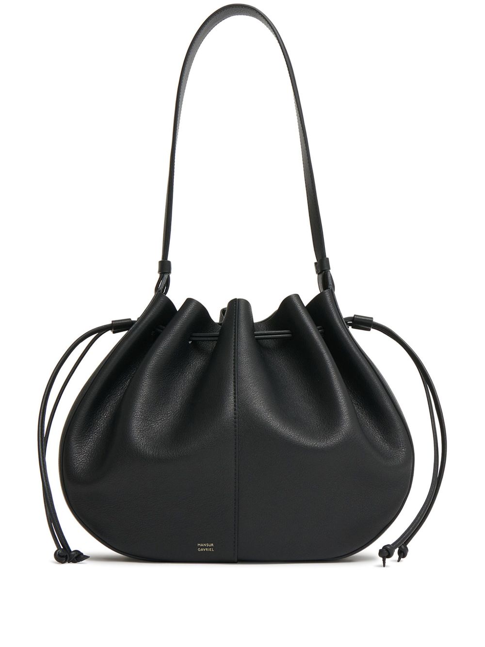 Mansur Gavriel Flores 皮质单肩包 - 黑色