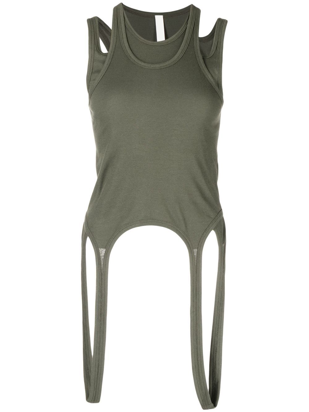 Dion Lee 镂空细节坦克背心 - 绿色
