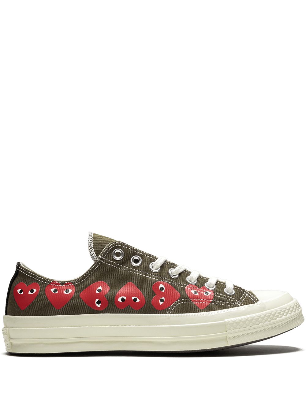 Comme Des Garçons Play x Converse Chuck 70 “Multi Hearts” 板鞋 - 绿色