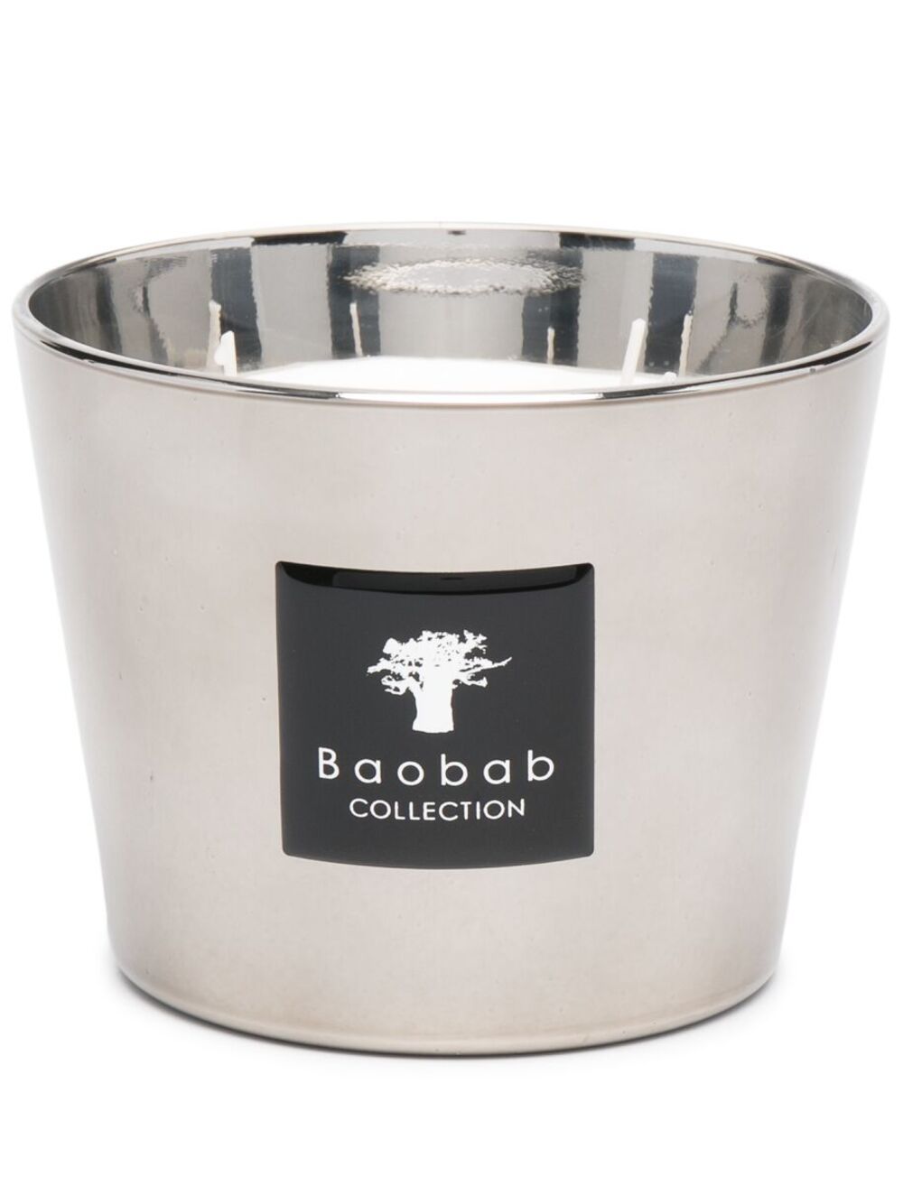 Baobab Collection Platinum Max 10 香薰蜡烛 - 银色