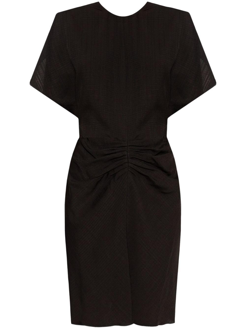 Victoria Beckham 缩褶细节迷你连衣裙 - 黑色