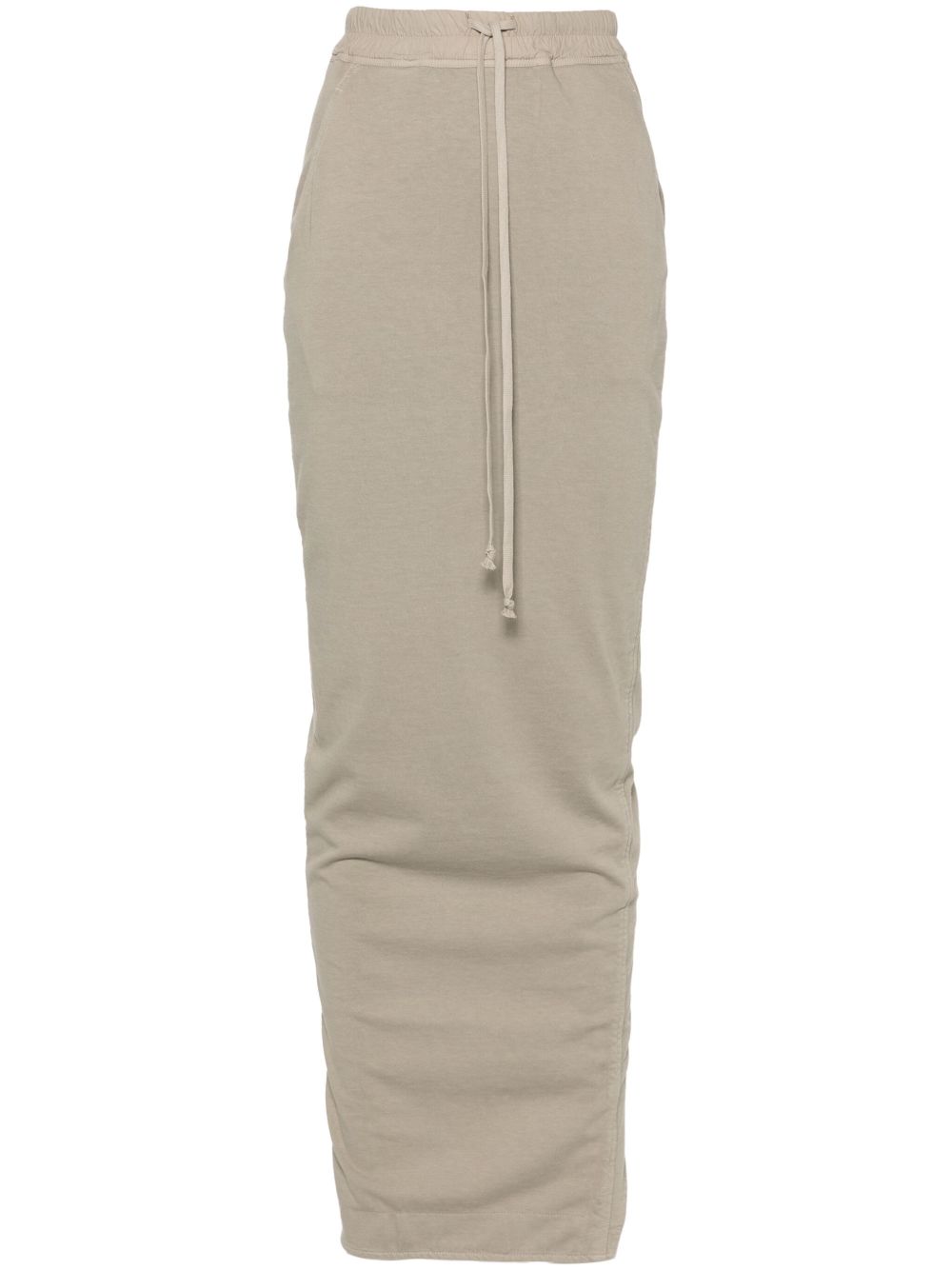 Rick Owens DRKSHDW Pull On Pillar 超长半身裙 - 灰色