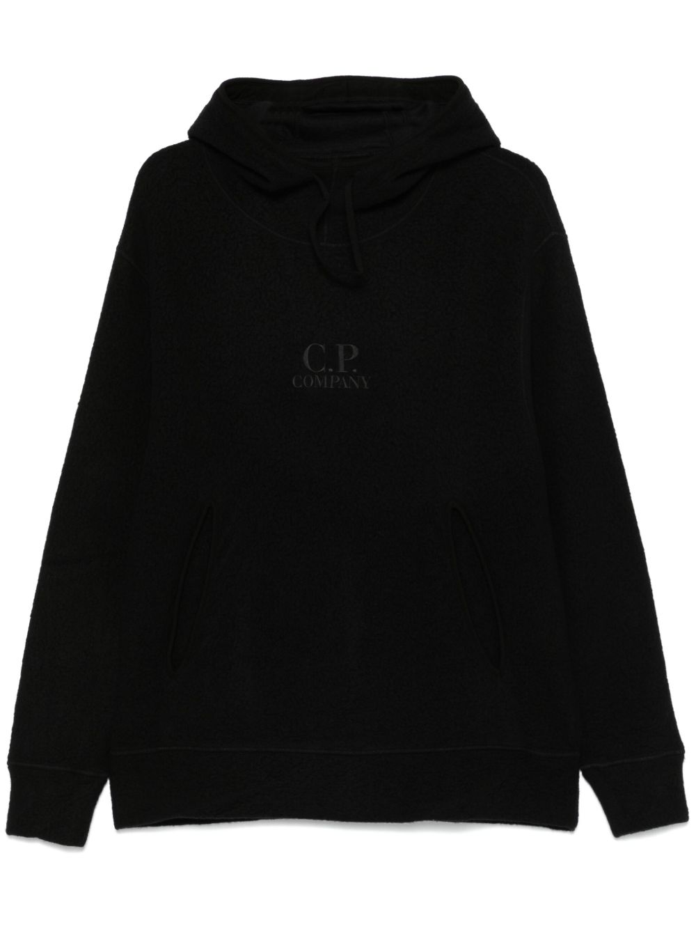 C.P. Company 抓绒连帽衫 - 黑色