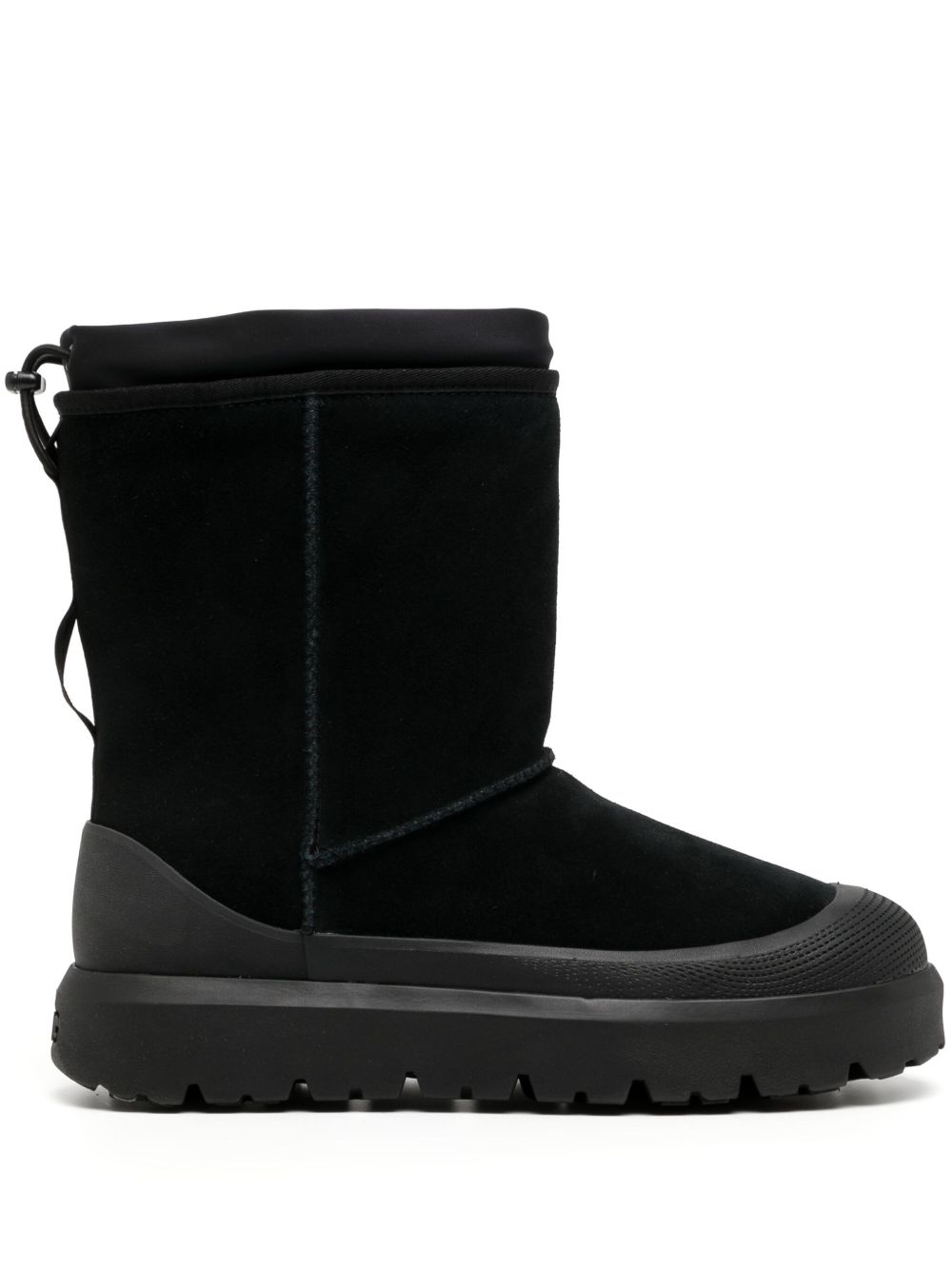 UGG Classic Short Weather Hybrid 绒面皮短靴 - 黑色