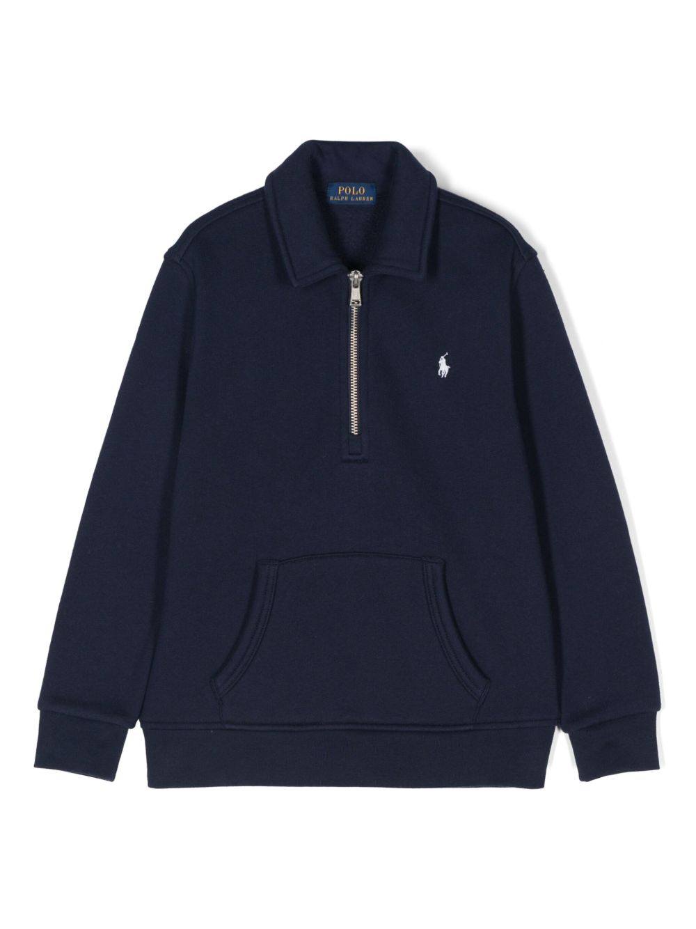 POLO RALPH LAUREN KIDS 拉链领卫衣 - 蓝色